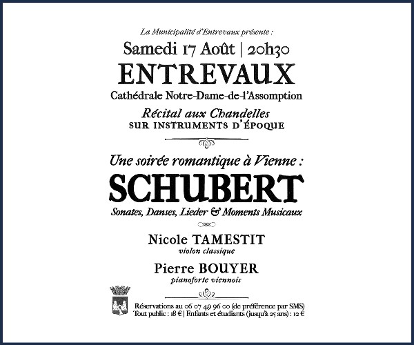 Entrevaux. Récital aux chandelles sur instruments d'époque