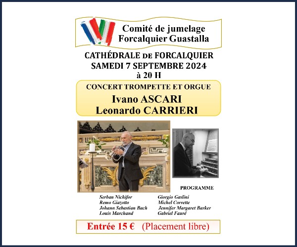 Forcalquier. Concert de trompette et orgue