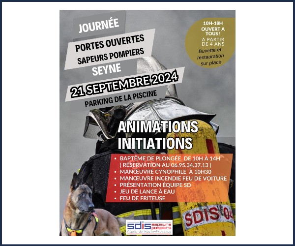 Seyne les Alpes. Journée portes ouvertes Sapeurs Pompiers