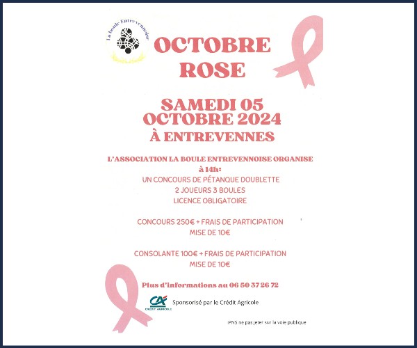 Entrevennes. Octobre Rose