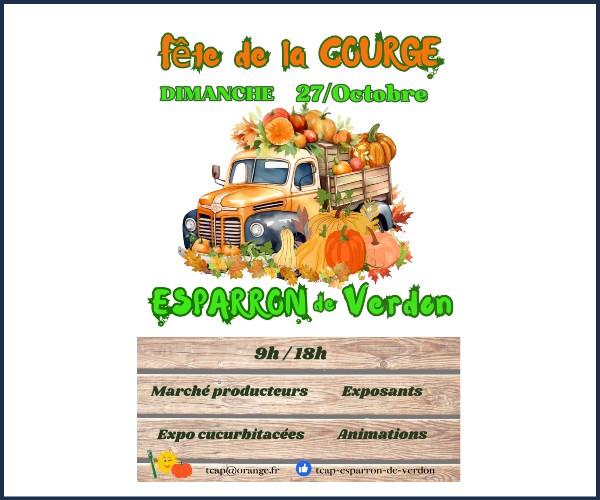 Esparron de Verdon. Fête de la Courge