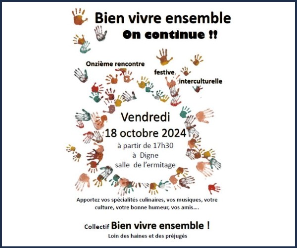 Digne les Bains. Fête de Bien Vivre Ensemble