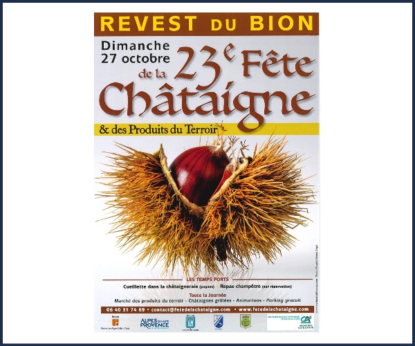 Revest du Bion. 23ème Fête de la Châtaigne
