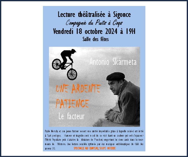 Sigonce. Lecture Théâtralisée