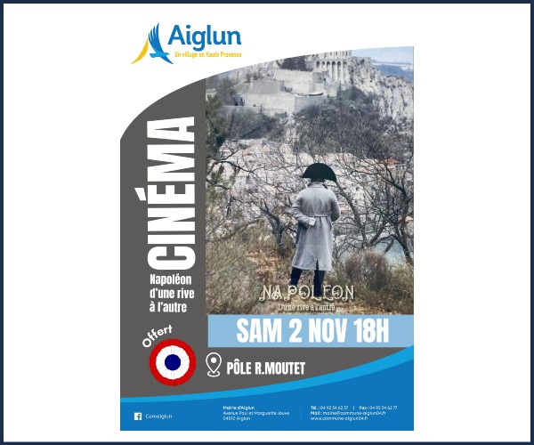 Aiglun. Cinéma, Napoléon d'une rive à l'autre