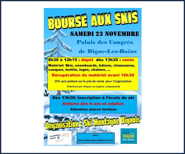 Digne les Bains. Bourse aux Skis