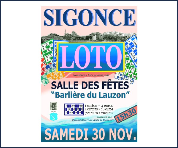 Loto des Amis de Sigonce