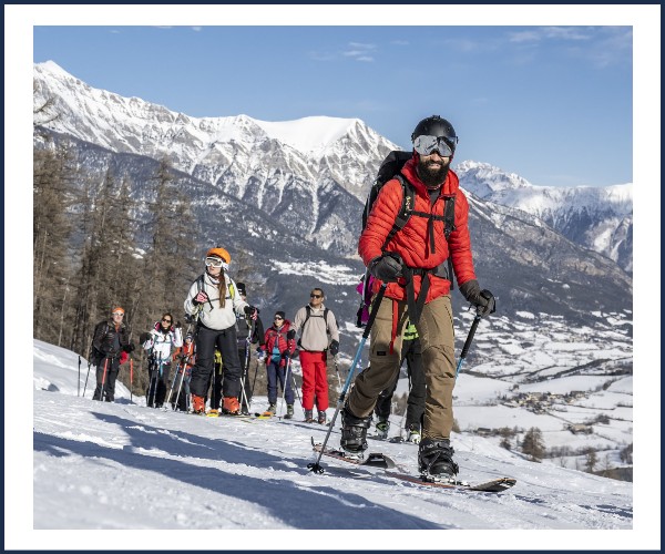 Enchatrayes. Grand Parcours Ski de randonnée Ubaye