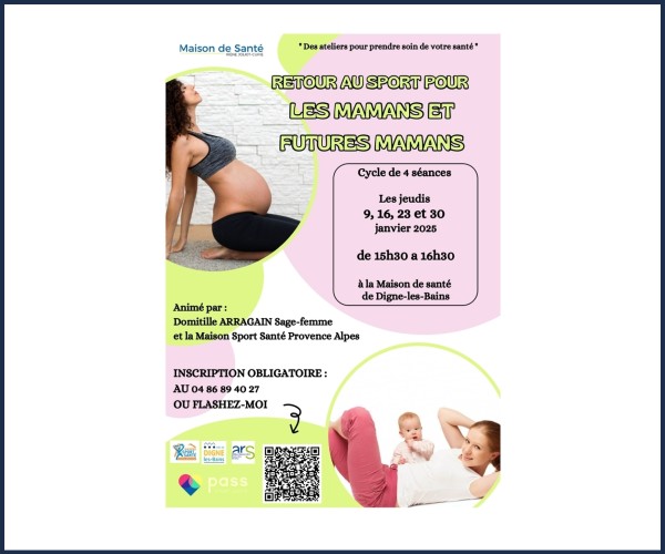 Digne les Bains. Retour au sport pour mamans et futures mamans