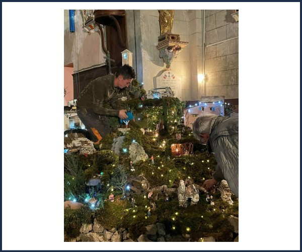 Digne les Bains. Crèche à Courbons