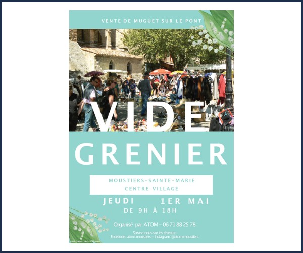 Moustiers Sainte Marie. Vide Greniers du 1er Mai