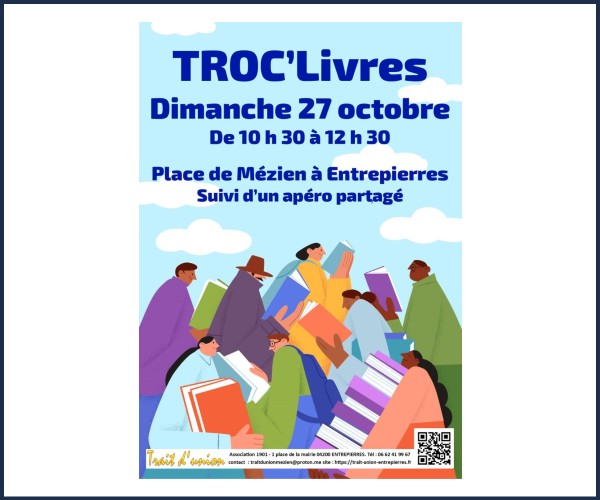 Entrepierres. Troc livres et apéro partagé