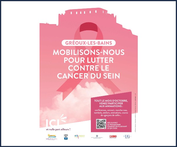 Octobre Rose à Gréoux les Bains