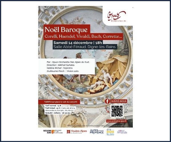Digne les Bains. Concert de Noël Baroque