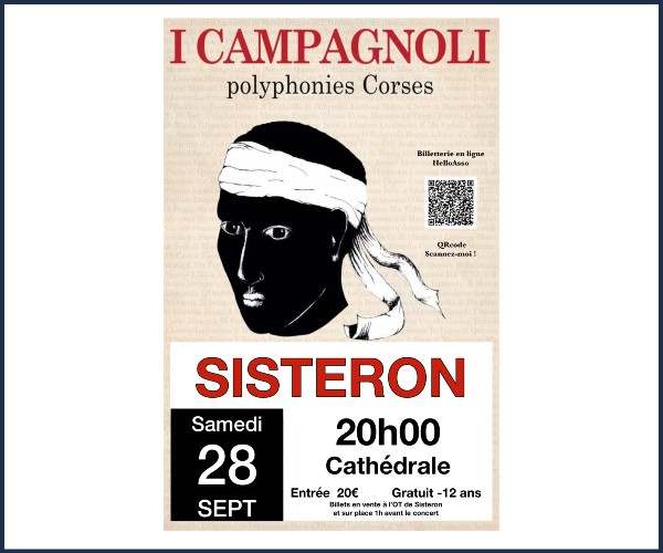 Sisteron. Concert I Campagnoli Polyphonies Corses