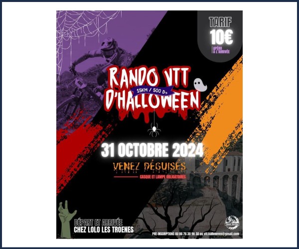 Sisteron. Sortie VTT d'Halloween