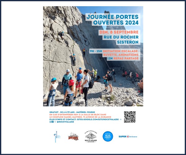 Sisteron. Roc et falaise journée portes ouvertes escalade
