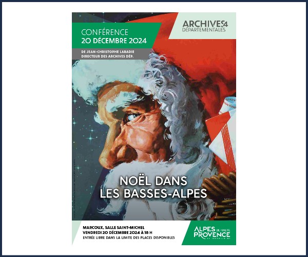 Marcoux. Conférence Noël dans les Basses Alpes