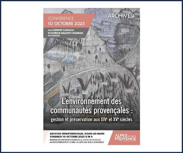 Digne les Bains. Conférence, L'environnement des communautés Provençales