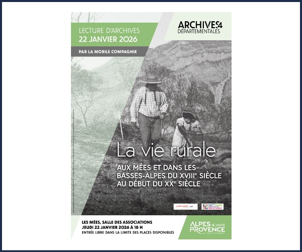 Lecture d'archives, La vie rurale aux Mées