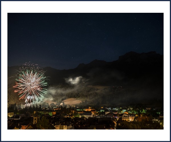 Barcelonnette. Feu d'artifice et bal du 14 juillet