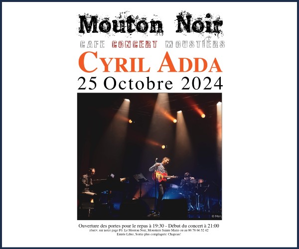 Moustiers Sainte Marie. Concert Cyril Adda