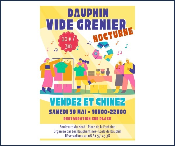 Vide greniers l'APE Les Dauphantines à Dauphin