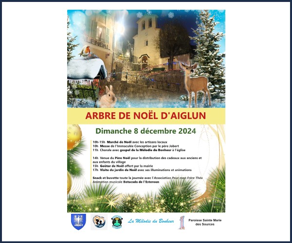 Aiglun. Arbre de Noël 2024