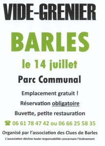 Vide greniers à Barles