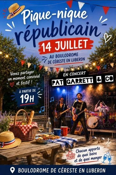 Fête Nationale 2026 Pique-nique républicain à Céreste 