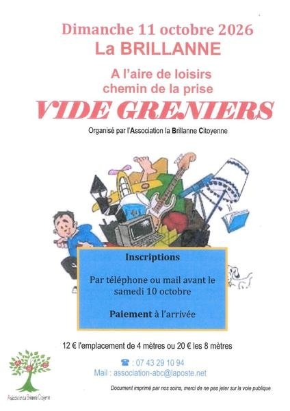 Vide greniers à La Brillanne