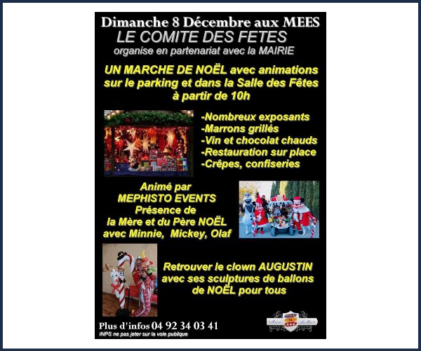 Les Mées. Marché de Noël 2024