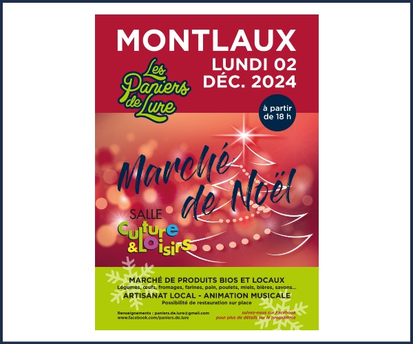 Montlaux. Marché de Noël 2024