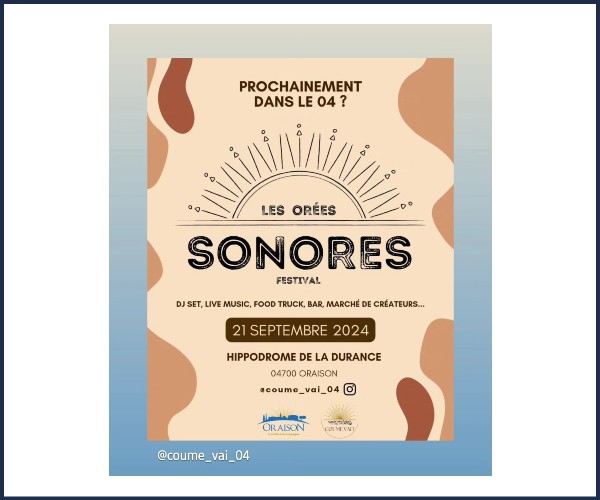 Oraison. Les Orées Sonores Festival