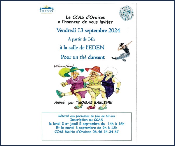 Oraison. Thé Dansant