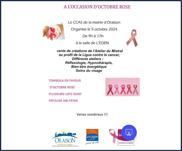 Oraison. Octobre Rose