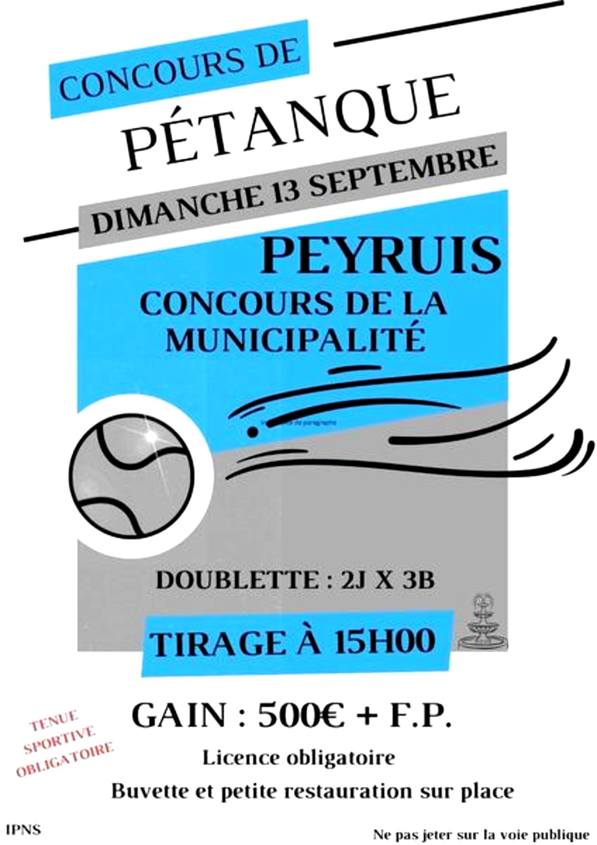  Concours de pétanque à Peyruis