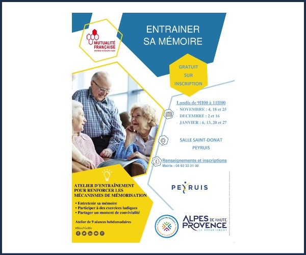 Peyruis. Atelier, Entrainer sa Mémoire