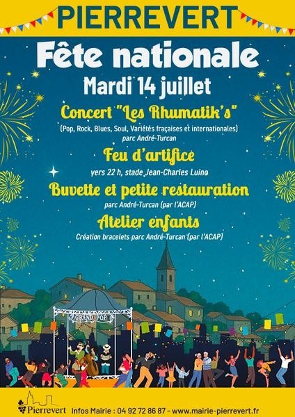  Fête Nationale 2026 à Pierrevert