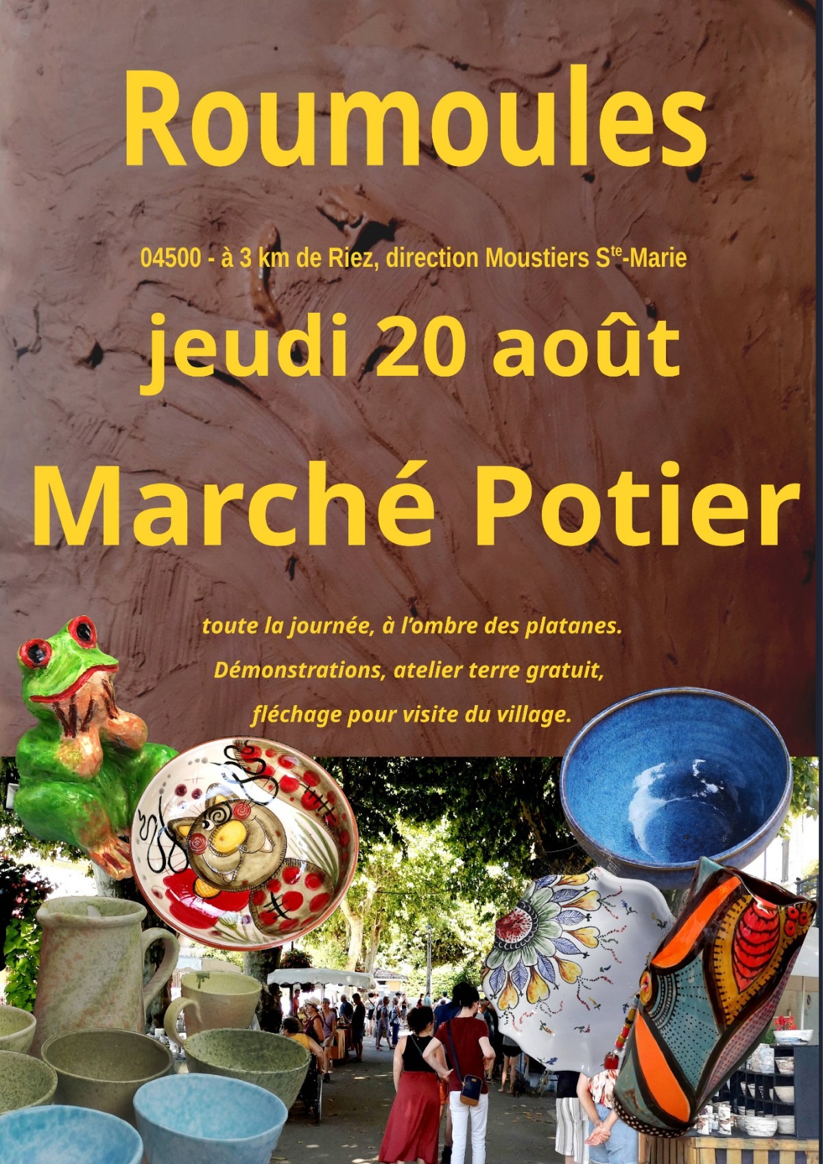 28ème édition du marché potier de Roumoules