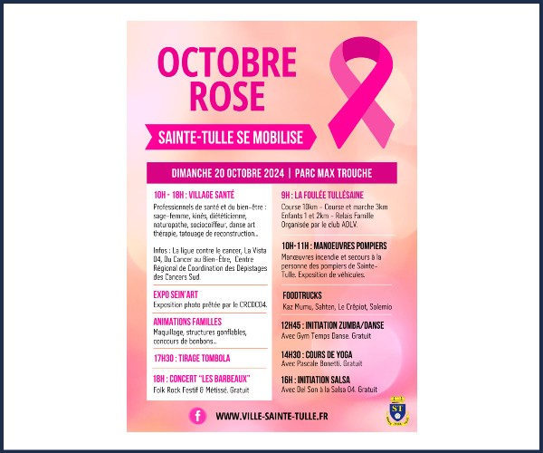 Octobre Rose Sainte Tulle se Mobilise