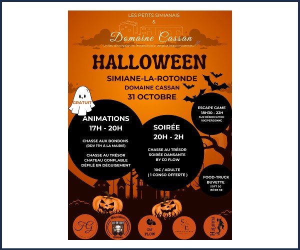 Simiane la Rotonde. Halloween au Domaine Cassan