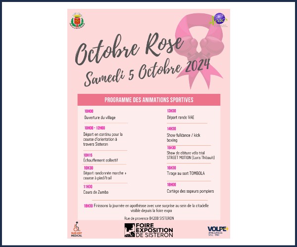 Octobre Rose 2024 à Sisteron