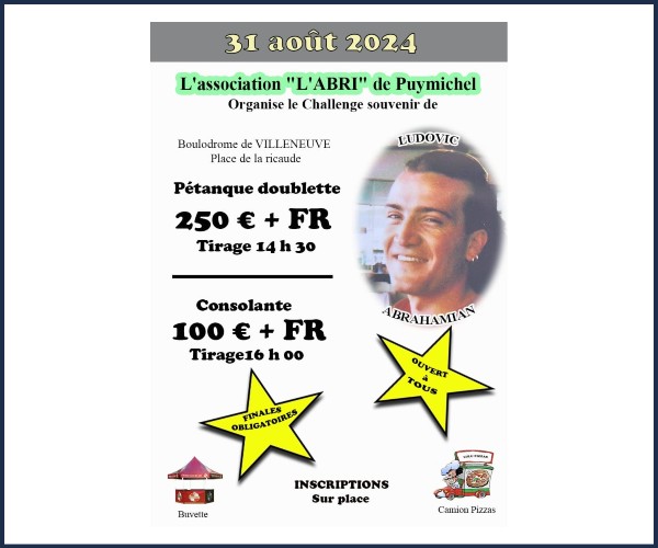 Villeneuve. Challenge souvenir Ludovic Abrahamian