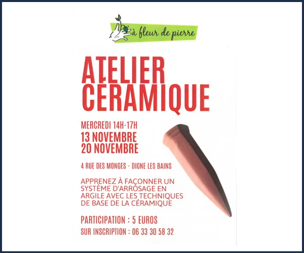 Digne les Bains. Atelier Céramique
