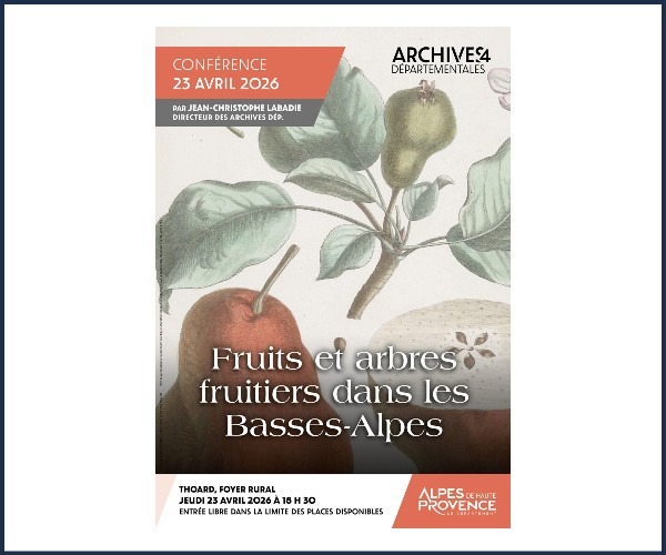Conférence, Fruits et arbres fruitiers, Basses Alpes à Thoard
