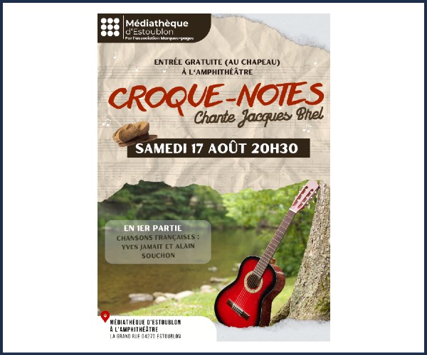 Estoublon. Concert Croque Notes