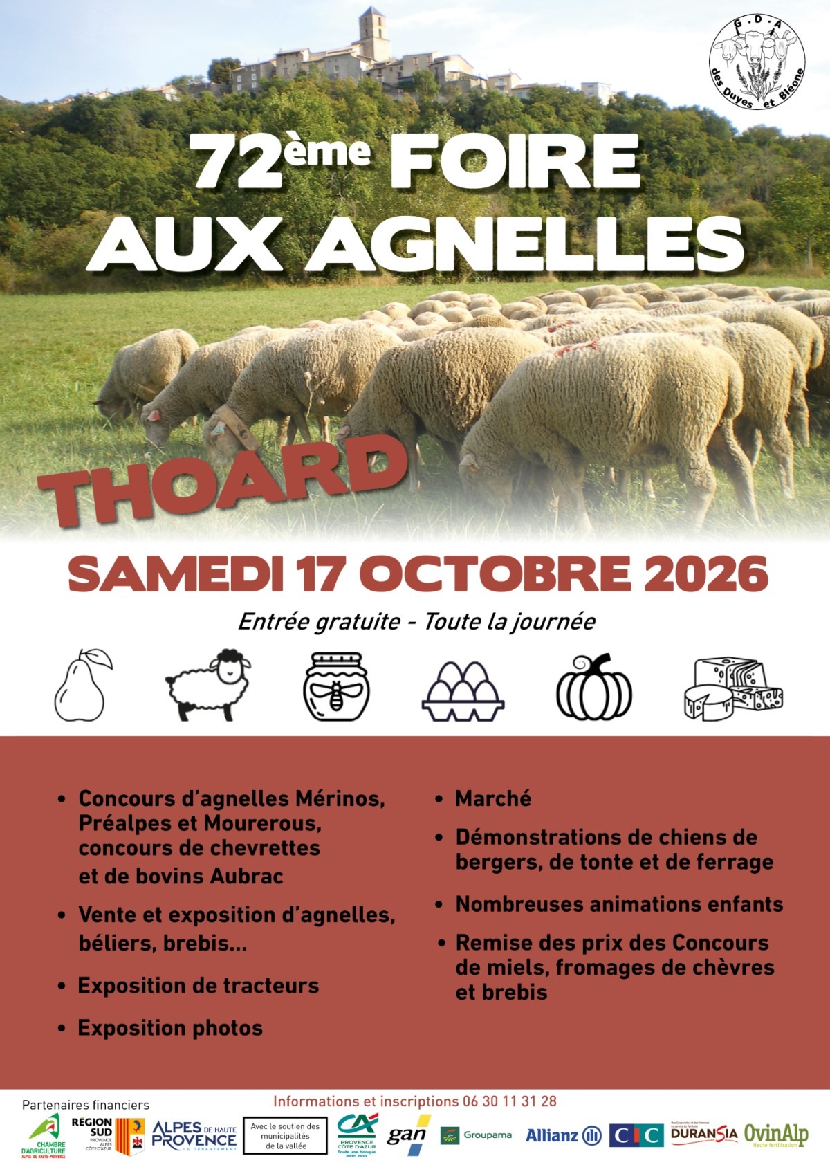72ème Foire aux agnelles de Thoard 