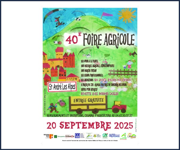 40ème Foire Agricole de Saint André les Alpes