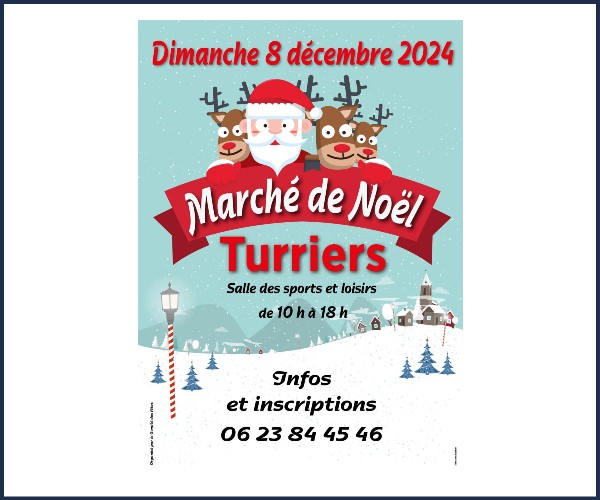 Turriers. Marché de Noël 2024